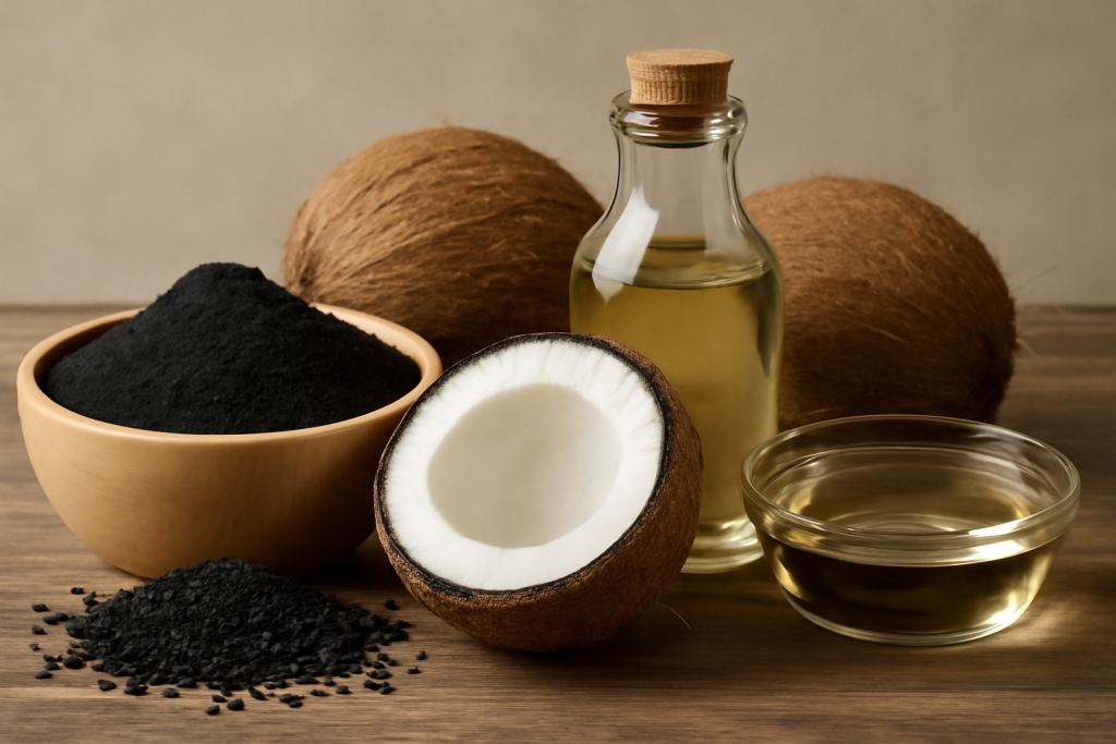 Pemucatan Minyak Kelapa Industri dengan Karbon Aktif Berkualitas
