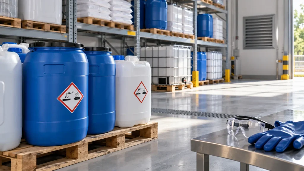 cara menyimpan caustic soda